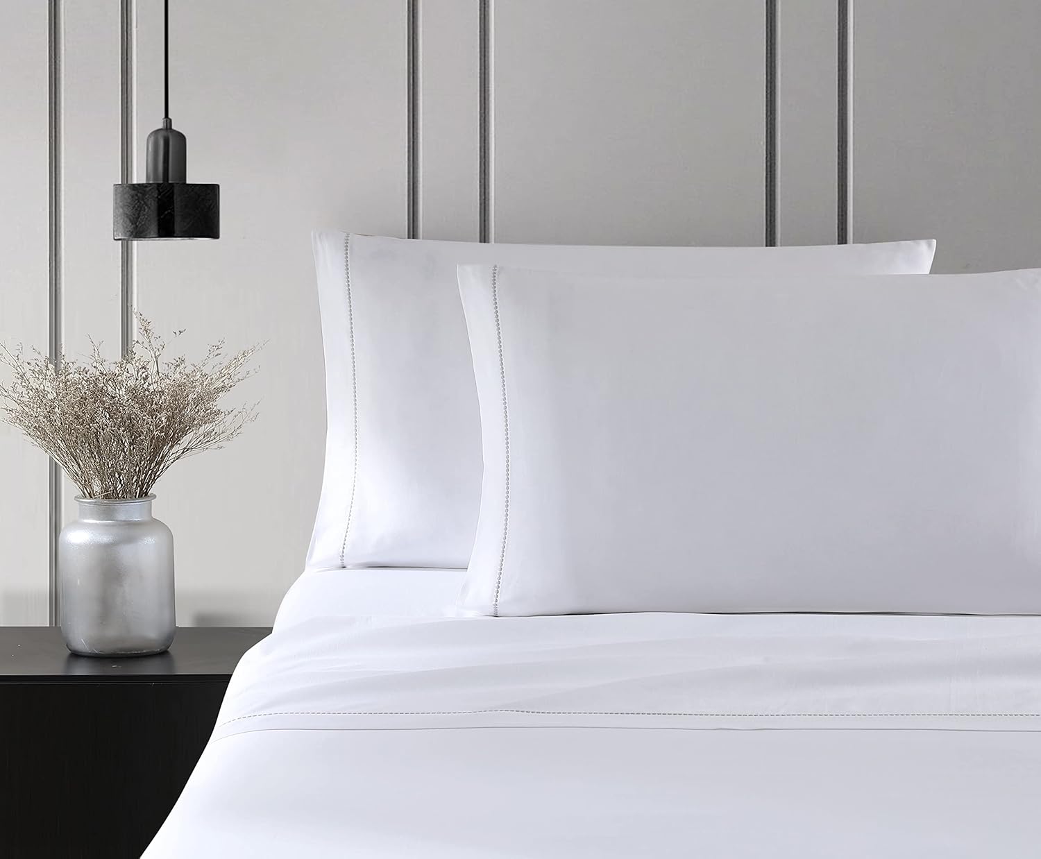 Vera Wang King Sheets, Smooth Cotton Sateen Bedding Set