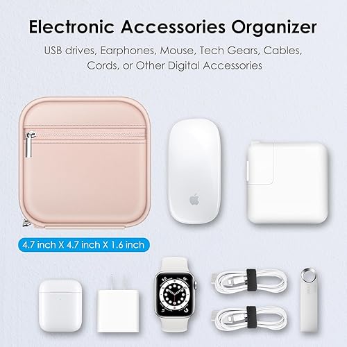 Miniatura 6 de FINPAC Funda de carga para MacBook, pequeña bolsa organizadora electrónica para adaptador de corriente MacBook, bolsa portátil de almacenamiento de