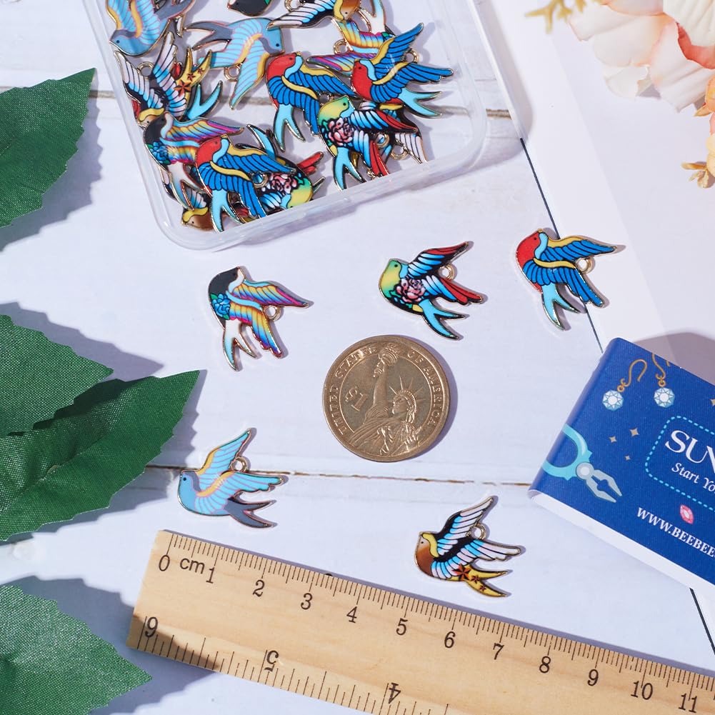 100 Ciondoli Colomba Della Pace In Lega - Ideali Per Creazioni Bijoux Fai Da Te