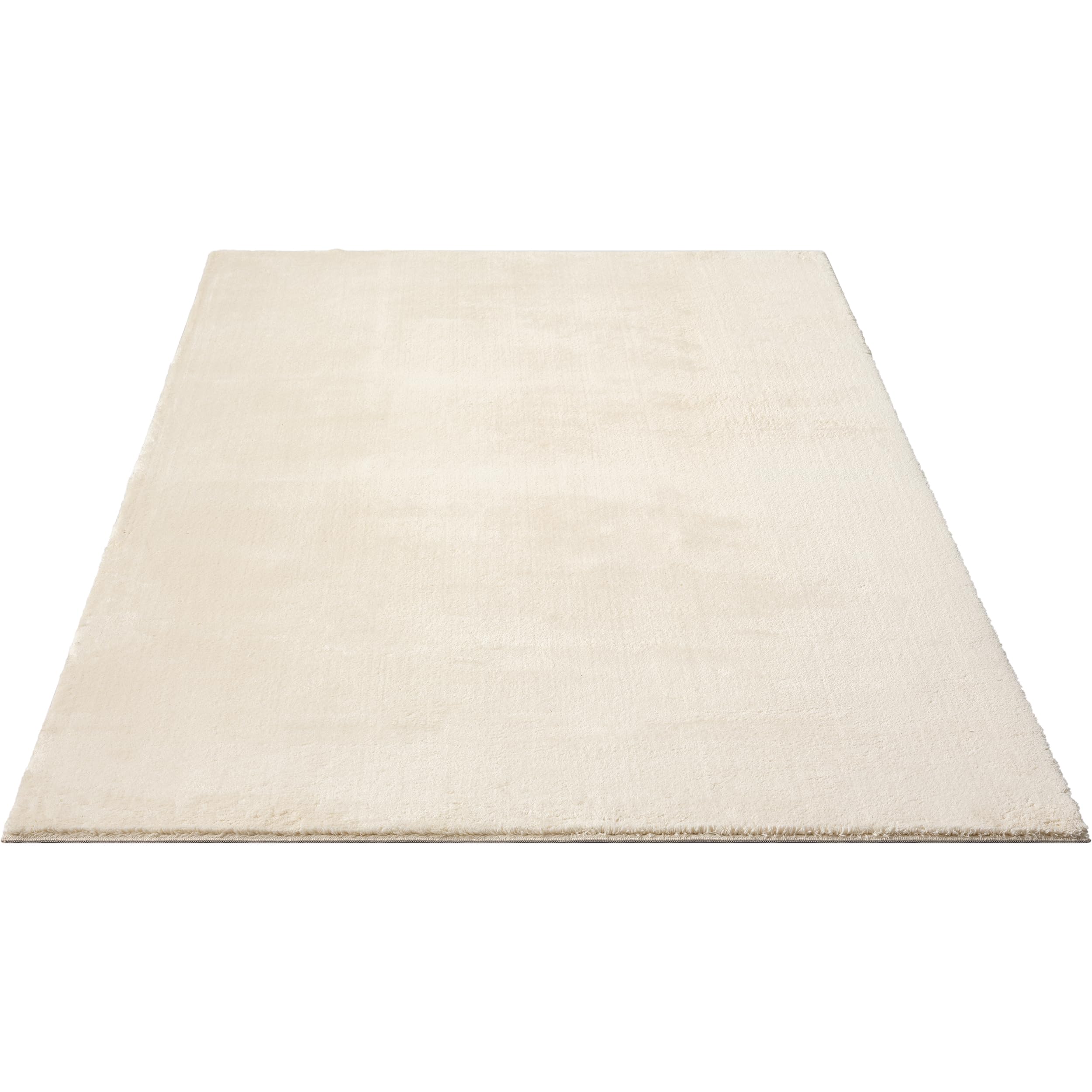 the carpet Relax – Tapis Moderne Moelleux à Poils Courts, antidérapant, Lavable Jusqu’à 30°C, Super Doux, Aspect Fourrure, pour Salon et Chambre, décoratif, Beige, 160 x 220 cm