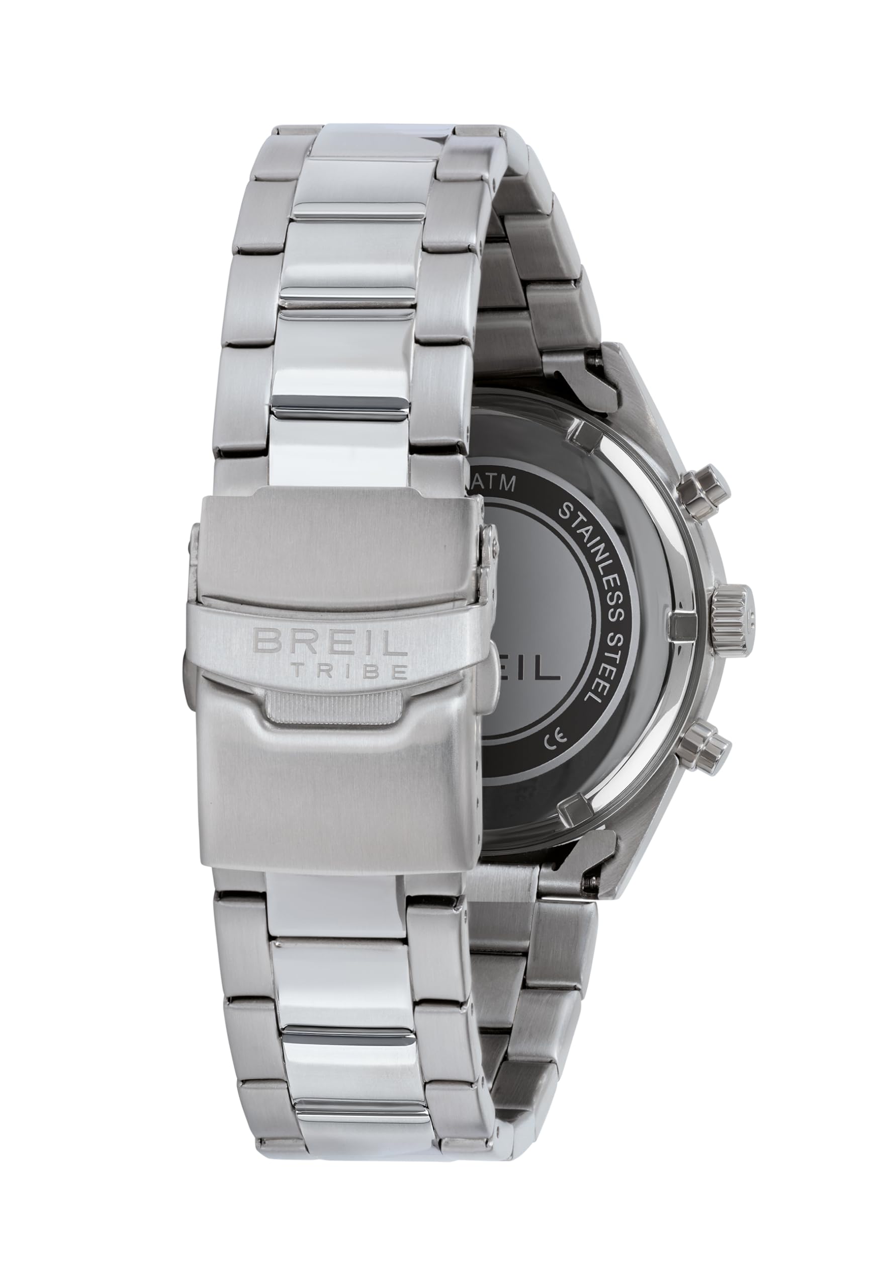 Breil, Collezione Echo, Cronografo Uomo, Cassa in Acciaio con Finitura Bilux, Lunetta con Disco in Alluminio, Quadrante con Effetto Sunray, Indici e Sfere Luminous, Cassa 42 mm