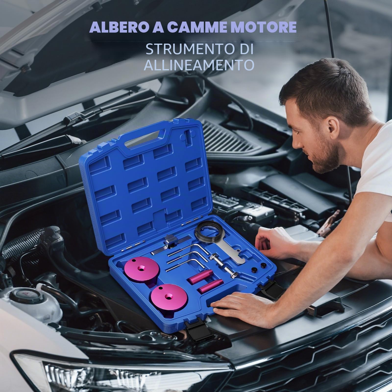 Strumento di sincronizzazione per Ford 2.0 Ecoblue TDCi Diesel, Kit di regolazione, blocco albero a camme, blocco benzina