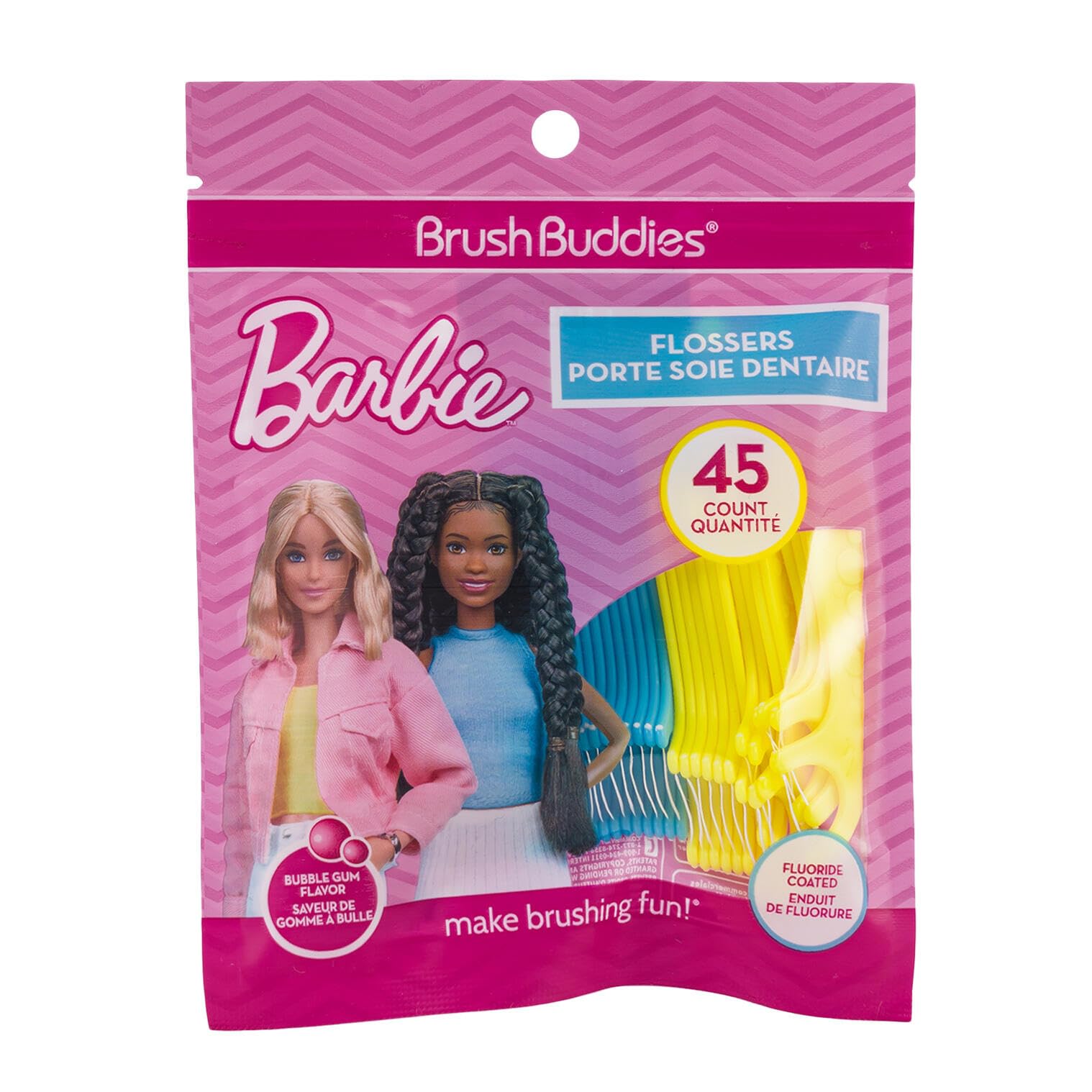 Barbie Mundpflege-Reise-Set für Kinder – Set mit Zahnbürste mit Abdeckung, Zahnpasta, Zahnseide-Packung, Reisetasche und mehr für Mädchen, Kleinkinder | Barbie Zahnbürsten-Set