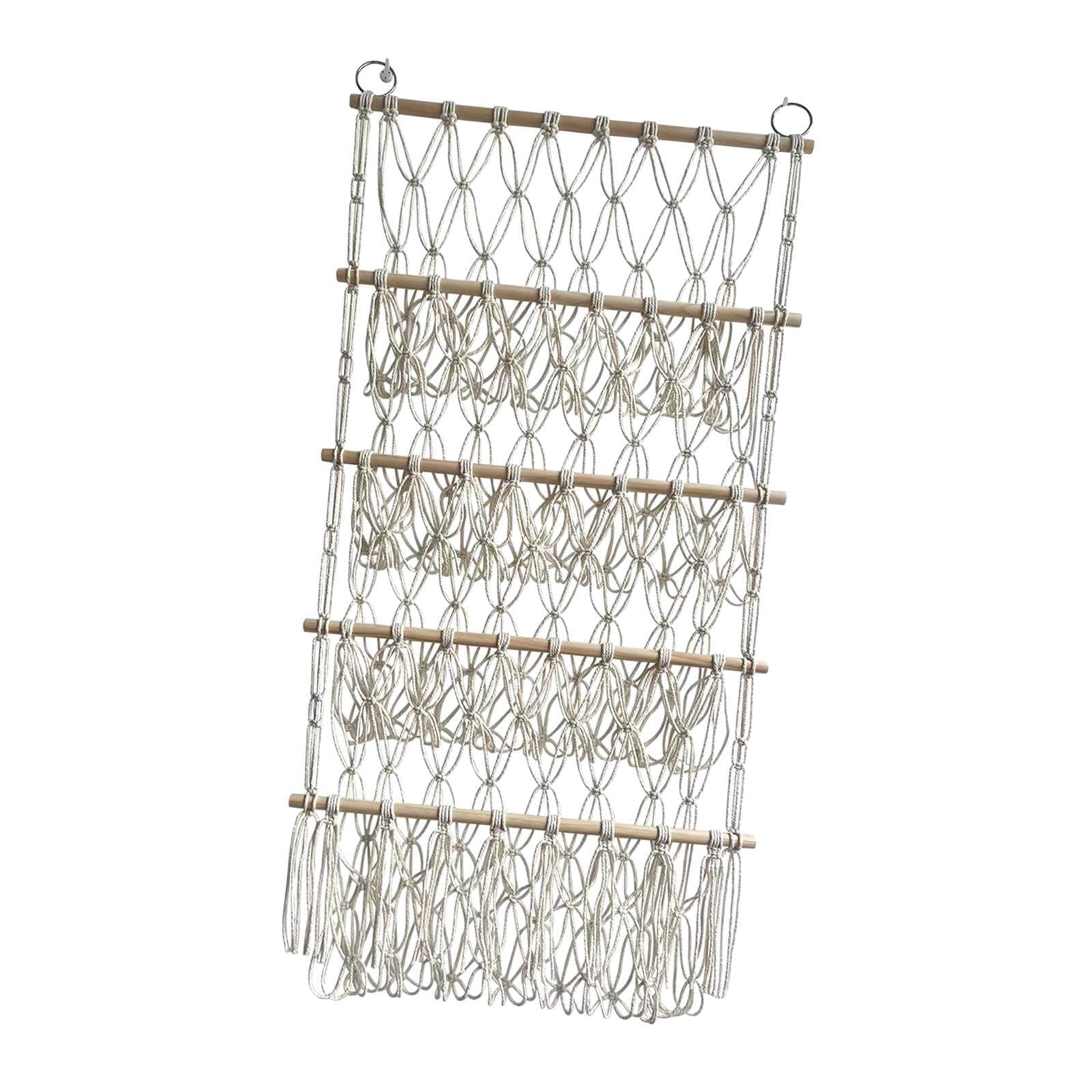 YIXANNX Durable Plush Toy Storage Net Exceptional Option For Organizing Small Items Creating Room Spaces Tidy Organizer For Children Plush Toy Storage Holder , Beige , 105x52cm