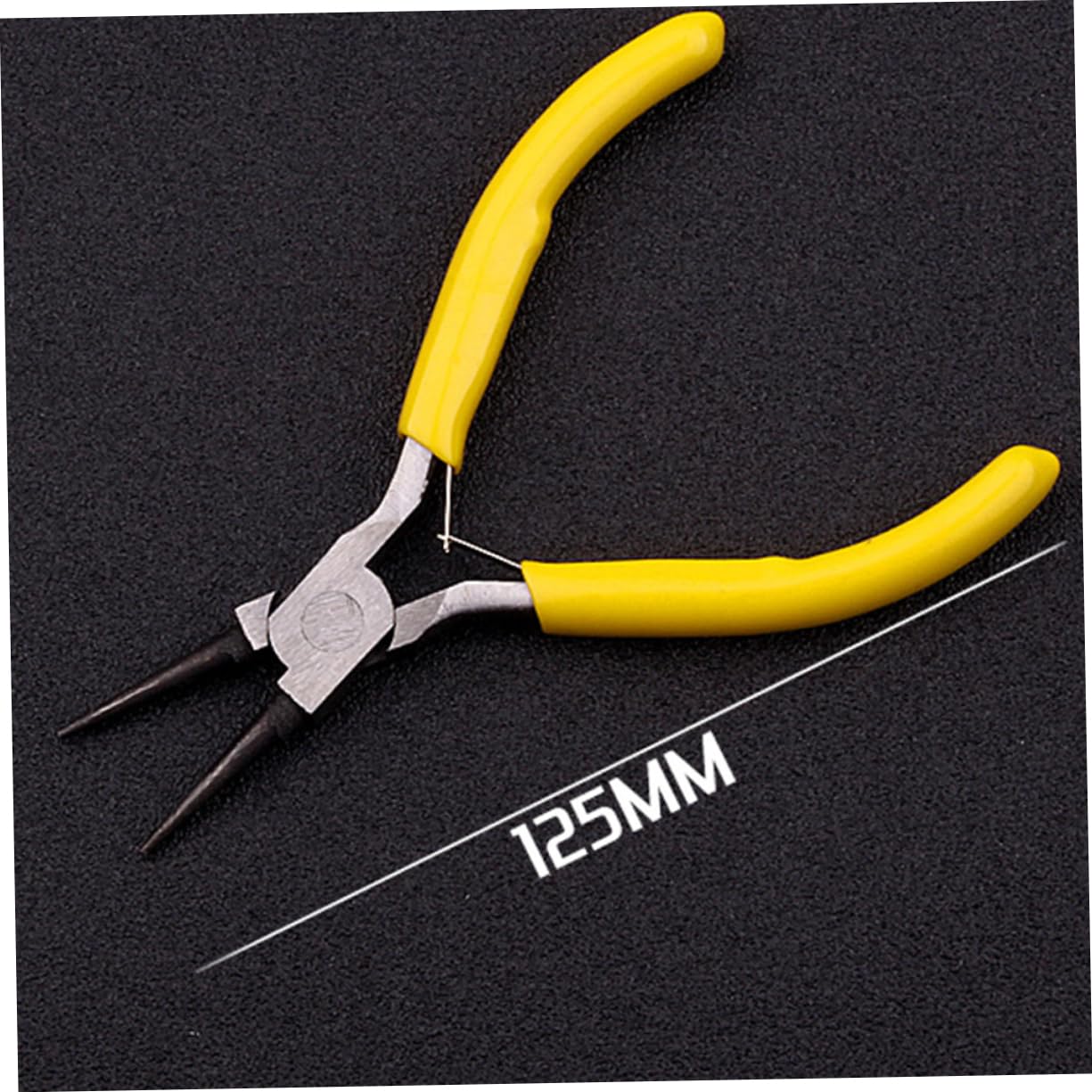 LIFKOME Mini Pinces à Bijoux Pince à Bec Fin Jaune Lot de 8 de 5 Pouces en Acier Outil Pratique pour Bricolage pour Création et Réparation de Bijoux
