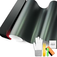 PET Matte Metallic Wizard Green Vinyl Wrap Auto Car Sticker Decal Film Sheet Bubble Free Air Release Technology with Tool Set 1.6FTx5FT