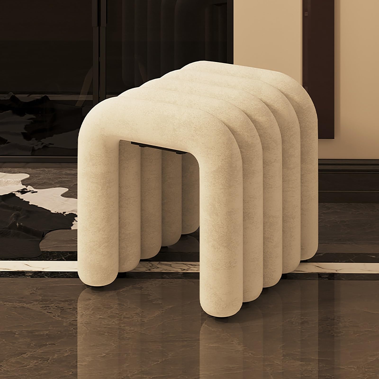 Banc rembourré confortable avec cadre en acier robuste pour optimiser l'espace de votre cuisine