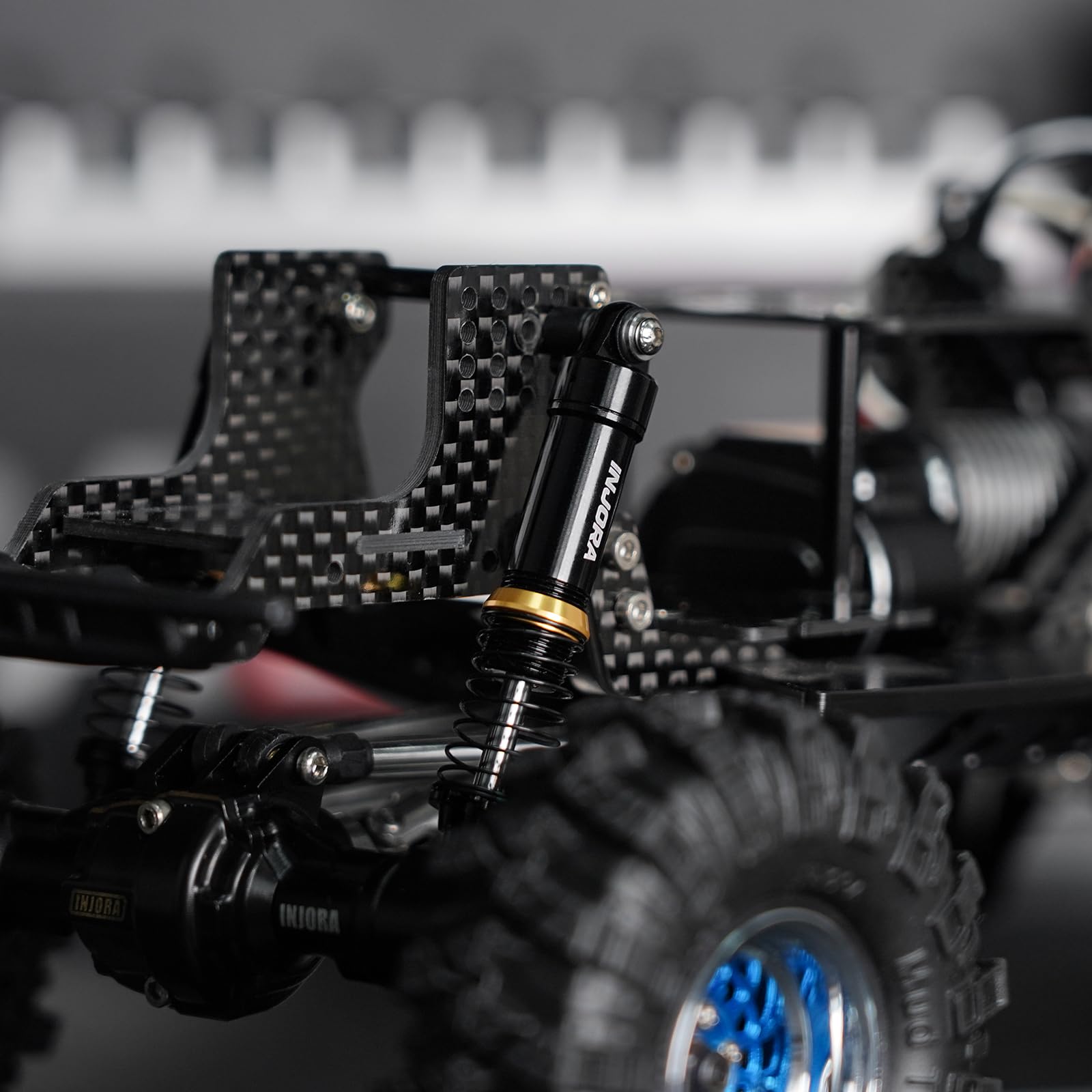 INJORA Aluminiu LS 59mm Öldämpfer für 1/18 Redcat Ascent-18 HPI Venture18