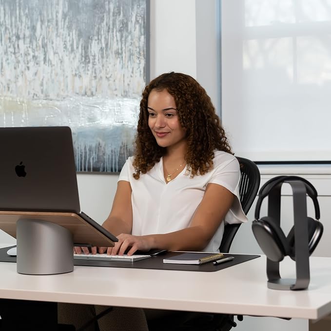 Soporte para auriculares de aluminio HumanCentric gris miniatura 4