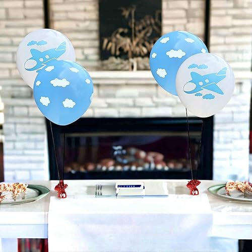 Miniatura 4 de Globos de látex de avión rosados, 12 unidades, globos de avión para fiesta de cumpleaños, fiesta de chorro rosa, baby shower, decoración de aula,