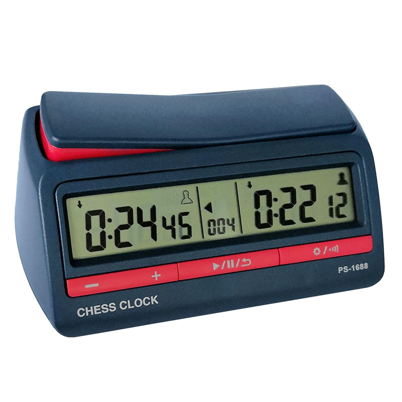Orologio da scacchi digitale, timer di gioco, conteggio alla rovescia, funzionalità tornei ufficiali, tutti i livelli di gioco possono divertirsi,