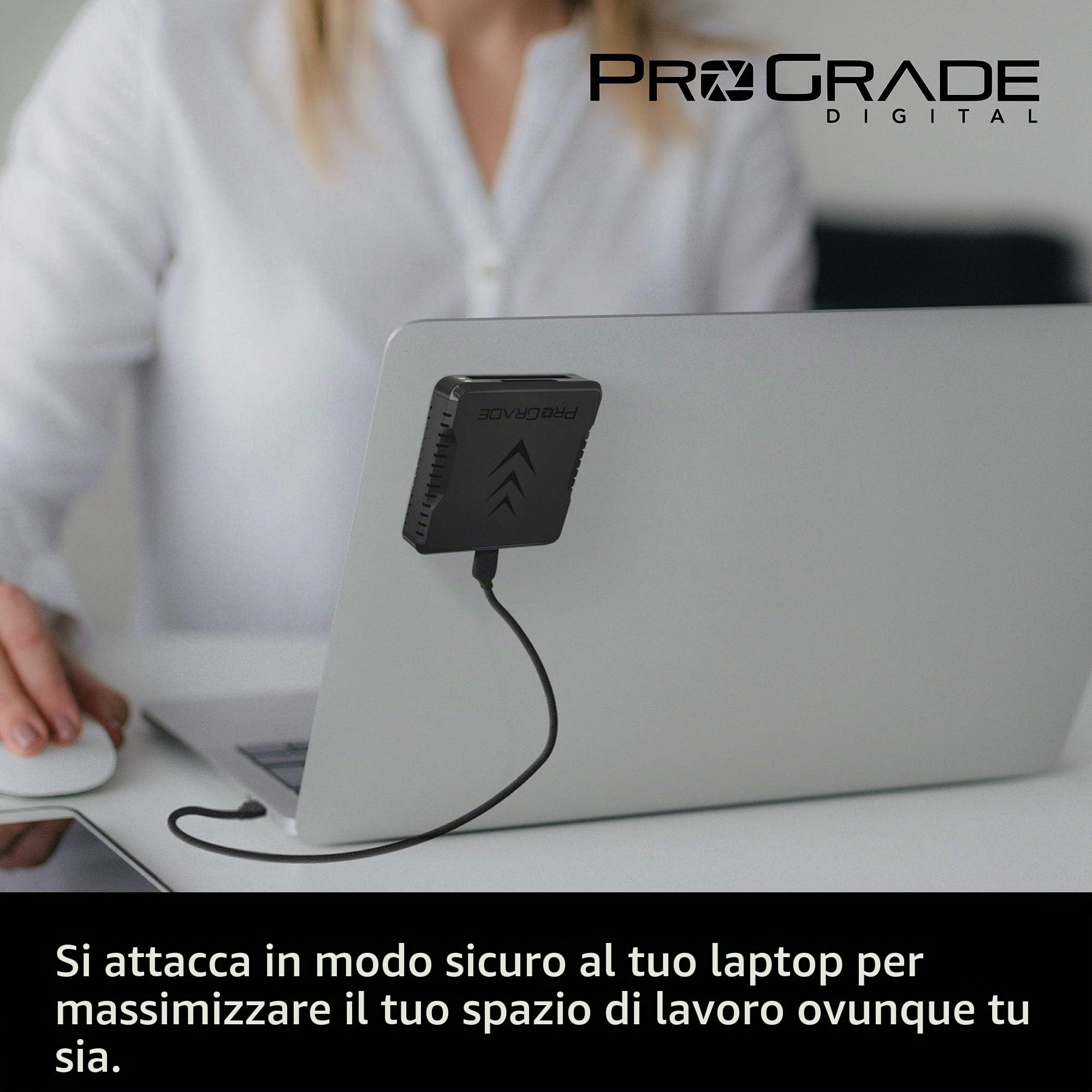 Lettore di schede di memoria CFast e SD UHS-II a doppio slot di ProGrade Digital | USB 3.2 Gen 2 per cineasti professionisti, fotografi e creatori di contenuti