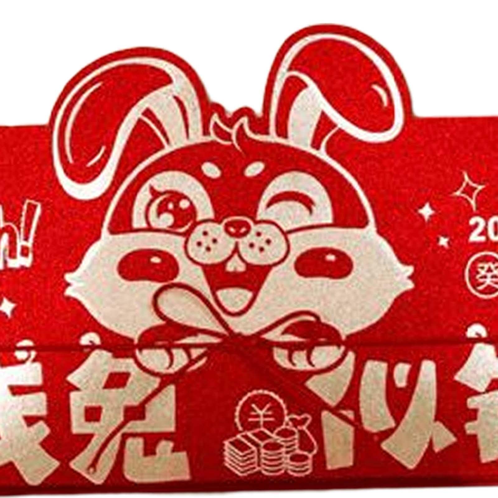 CALANDIS® Chinese New Year Money Envelope New Year Party Lucky Money Pocket Rabbit Year Style F-image-33