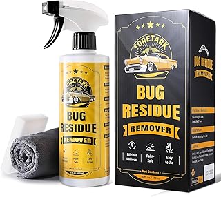 Bug Remover for Cars Exterior, Quickly Dissolves for Tree Sap, Water Spot, Bird Poop, Resin, Grease, Tar - PH Neutral, Safe on Paint, Rubber, Chrome, Glass - Water Spot Remover for Cars