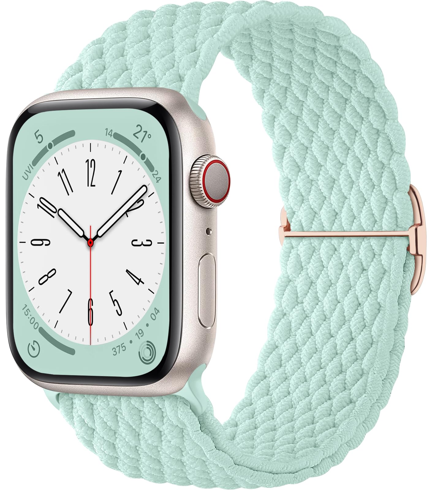 WJKStretchy Braided Bands Compatible with Apple Watch 38mm 40mm 41mm 42mm 44mm 45mm 49mm for Women Men, Adjustable Soft Nylon Strap for iWatch Series 9 8 7 6 5 4 3 2 1 SE Ultra/Ultra 2