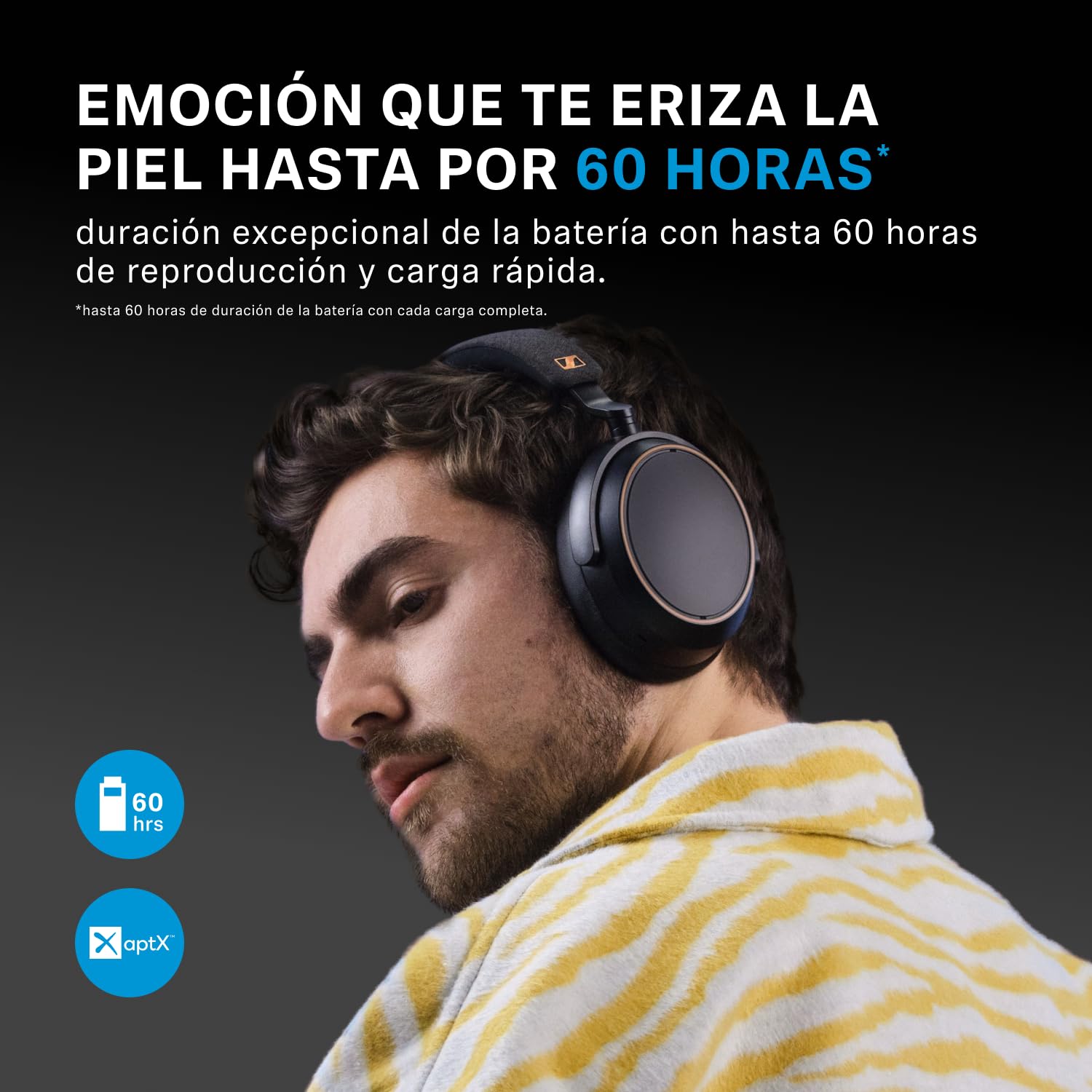 Sennheiser Auriculares Momentum 4 Wireless Special Edition: Auriculares Bluetooth para Llamadas nítidas con cancelación de Ruido adaptativa, 60 Horas de duración de la batería, Negro/Cobre