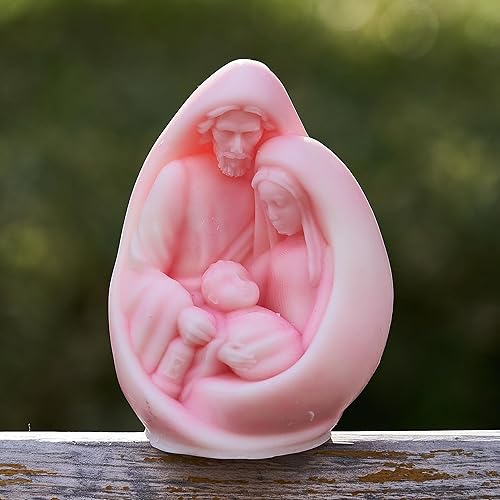 Molde de escena de la natividad, molde de vela de Jesús, molde de resina de Jesús, moldes de fundición de resina para joyería, molde de silicona