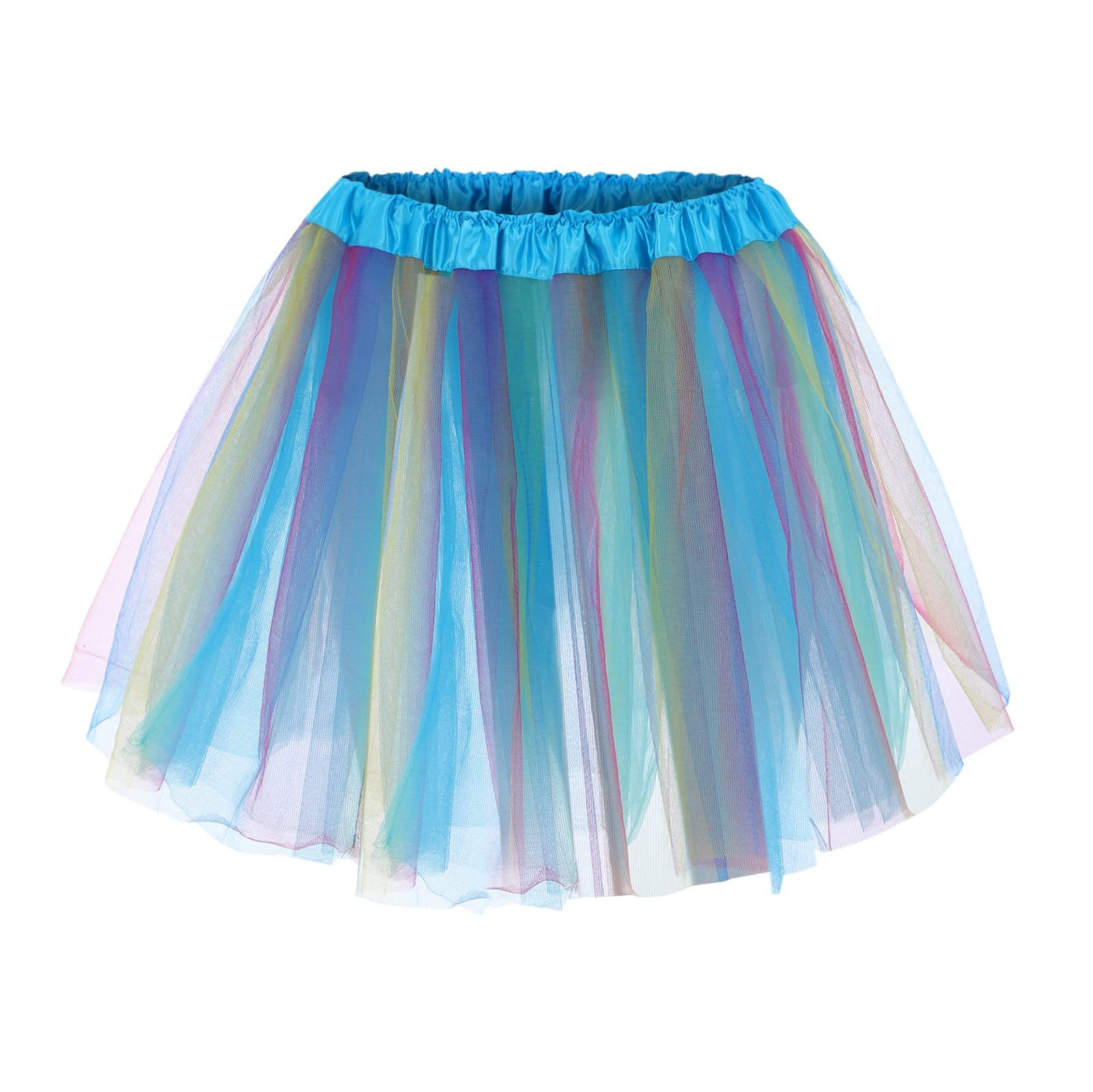 Cokbyavla Women's Tulle Skirts,Y2K Sequin Shorts Tutu Ballet Women Girl's Belly Dance Chiffon Dress Retro Skirts for Women Rave Skirt Green Tulle Dress(20D,One Size)