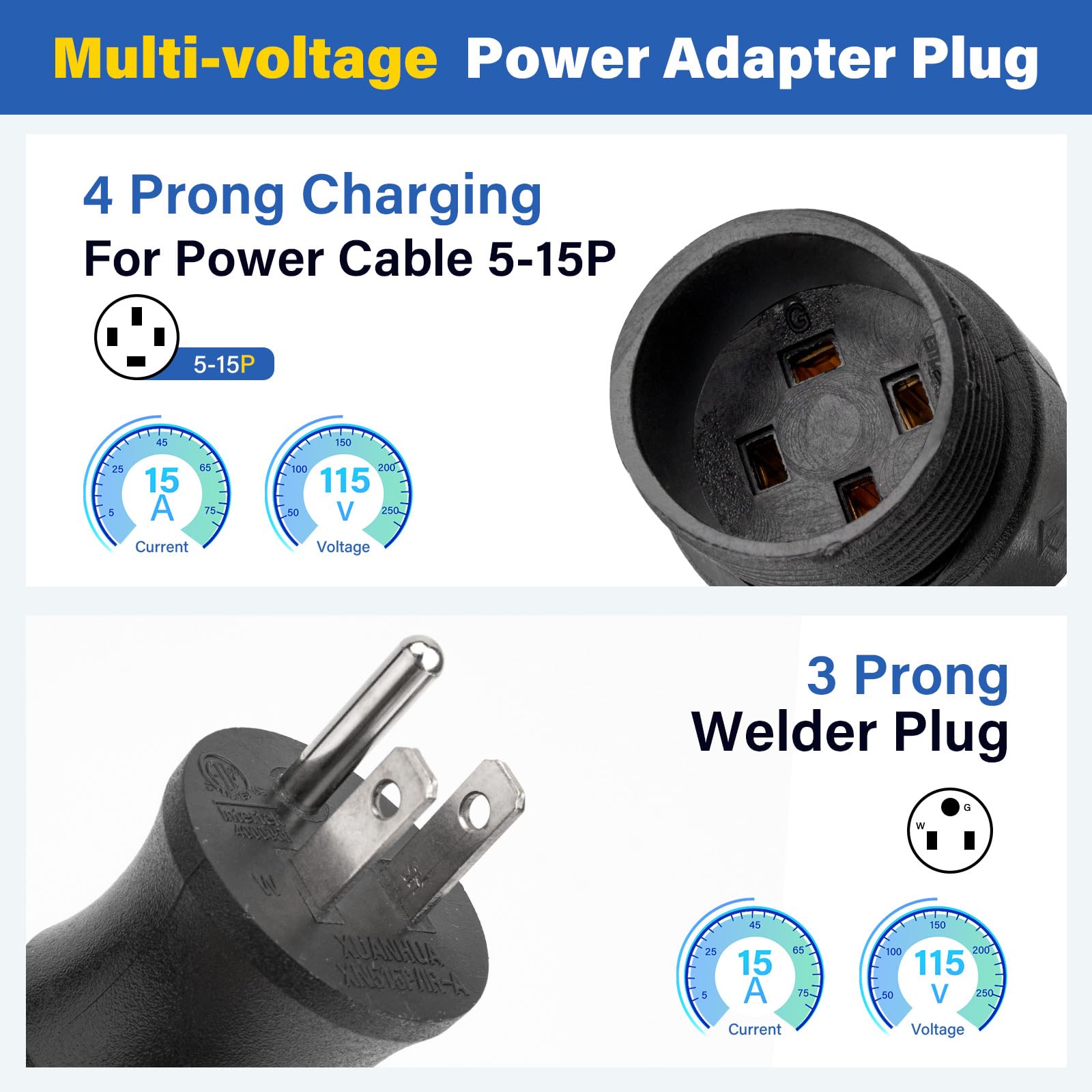 219261 Multi Voltage Power Adapter Plug for Miller & Hobart