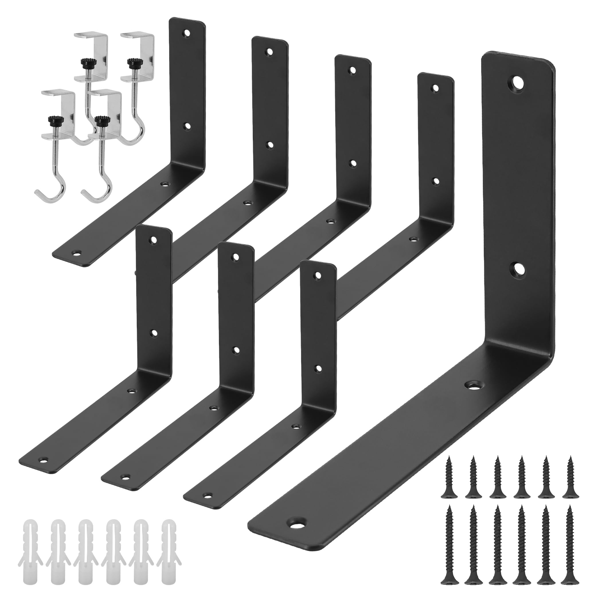 Snapklik.com : L Floating Shelf Brackets,8 Pack Heavy Duty L Brackets