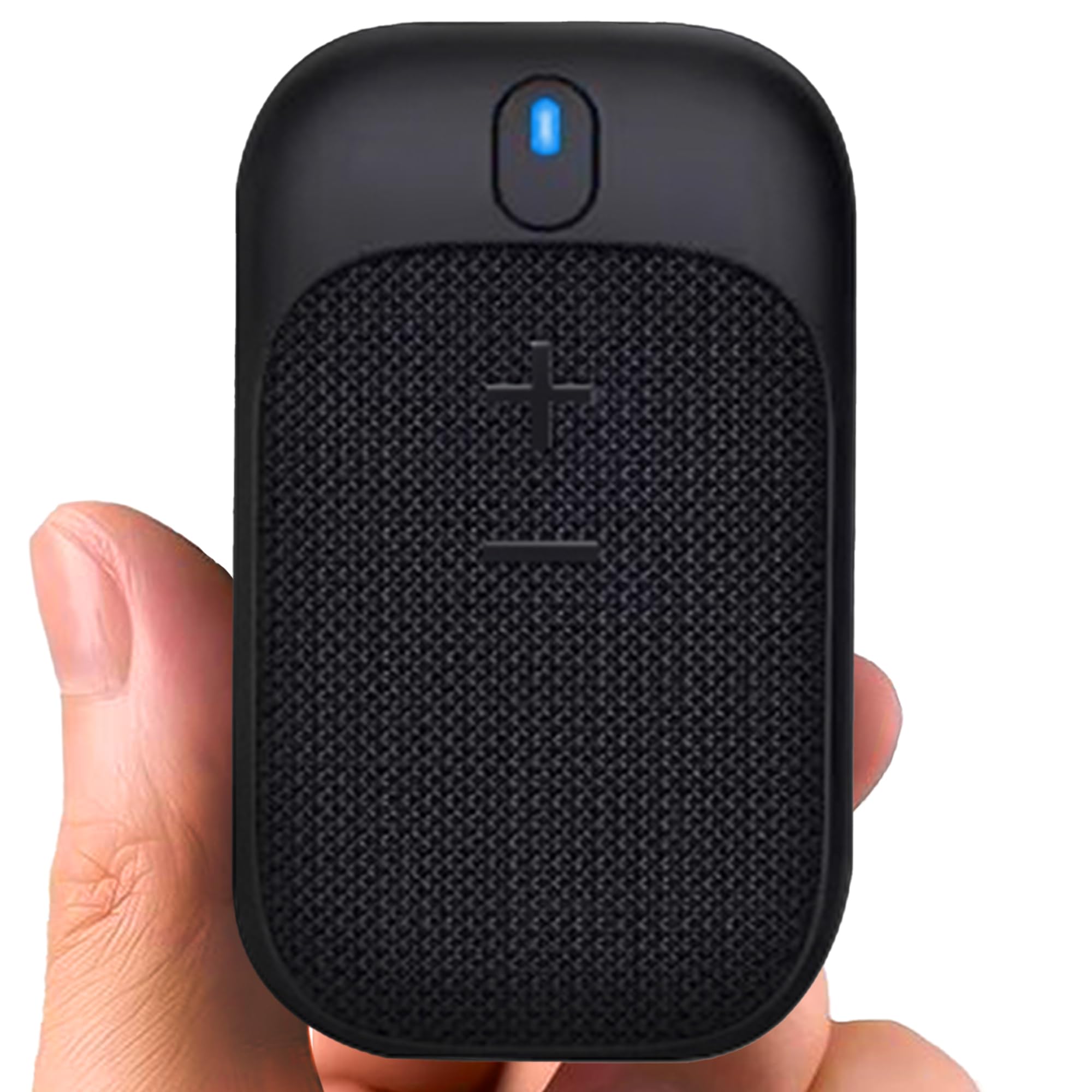 Golf Speaker/Wireless Wearable Personal Bluetooth Speaker/Portable/Clip on/Up to 18hrs of Battery life/Built-in Mic for Hands-Free Music and Calls/Water resistant/Modern Design (Black)