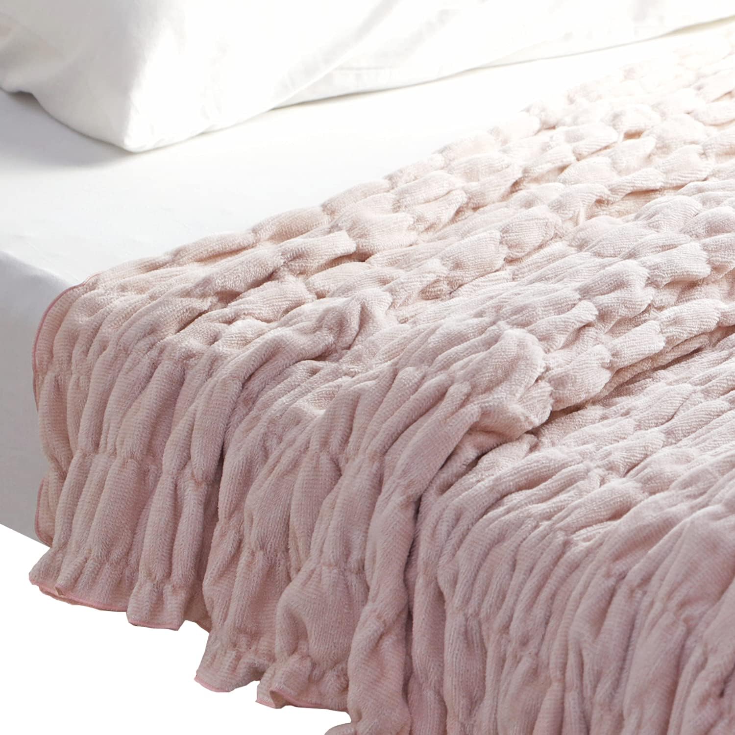 新品 月の友 シングル 毛布 ブランケット タフテット ベージュ ブラウン 新品 月の友 シングル 毛布 ブランケット タフテット ベージュ