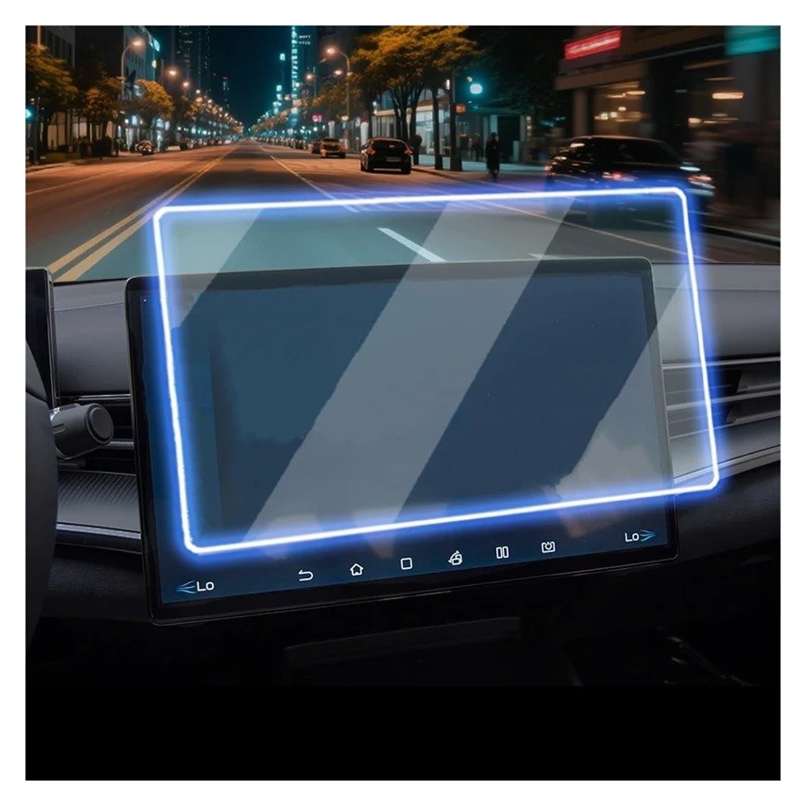 Film Protecteur d'écran en Verre trempé pour GPS de Voiture BYD Seal EV 2021-2025 (5 pièces)