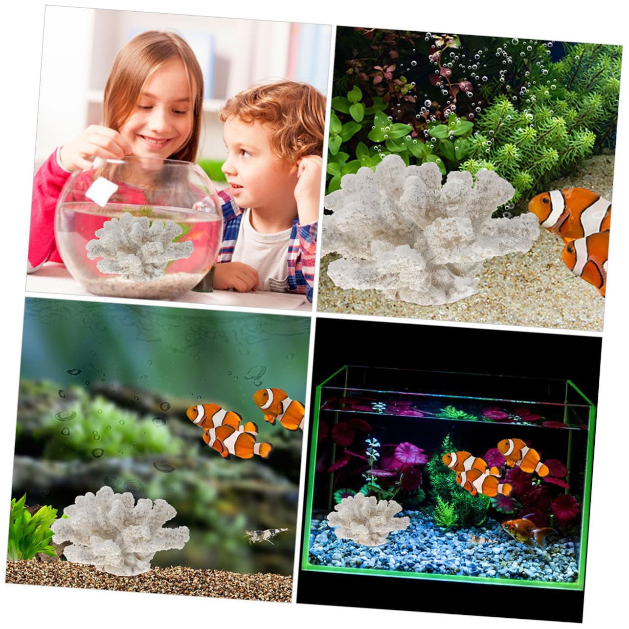 Toyvian Décoration Aquarium Corail Artificiel Faux Corail Résine Ornement Accessoire pour Aquarium Décoration Créative