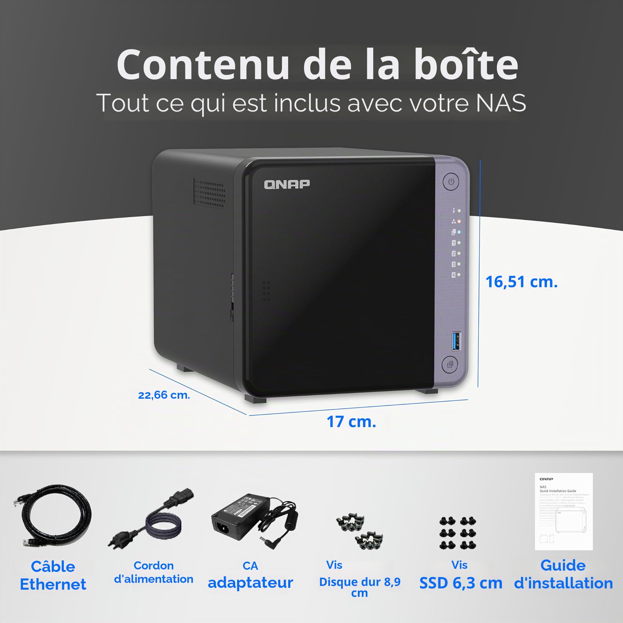 Qnap TS-432X-4g, Nas, Tower, Alpine, Alpine AL-524, 4gb, Ddr4