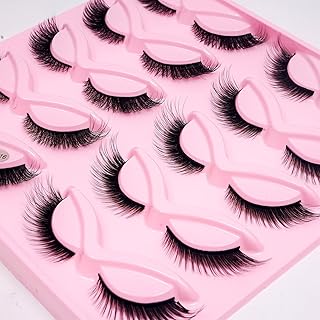 Pestañas postizas de visón sintético 3D, 10 p...