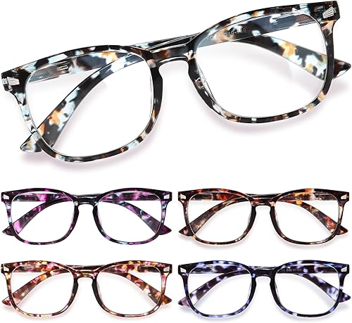CCVOO Lentes de lectura con bloqueo de luz azul, antidolor de cabeza, deslumbramiento, fatiga ocular, lentes para computadora para mujereshombres