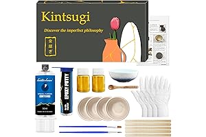 Japanese Kintsugi Kit: Restore Broken Ceramics and Porcelain with Gold