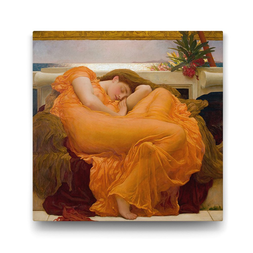 Frederic Leighton - Haziran Alevi Tablosu - 40x40cm