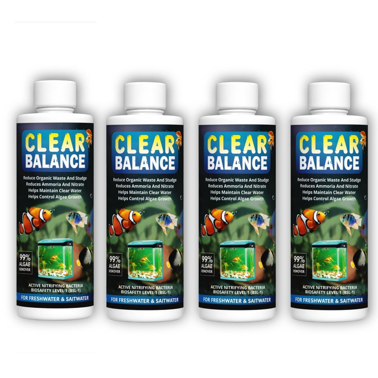 Clear Balance Advanced Autometic Aquatic Remedies Aquarium Water 200Ml Conditioner Combo for Fresh Water (1)-picture-16