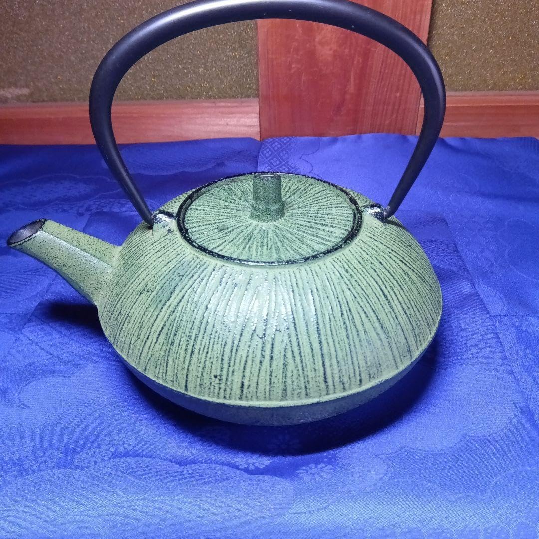 南部鉄器 及富　みやび　青　1L 受注生産品 fa2055f30f0d53052d6b392776b57c