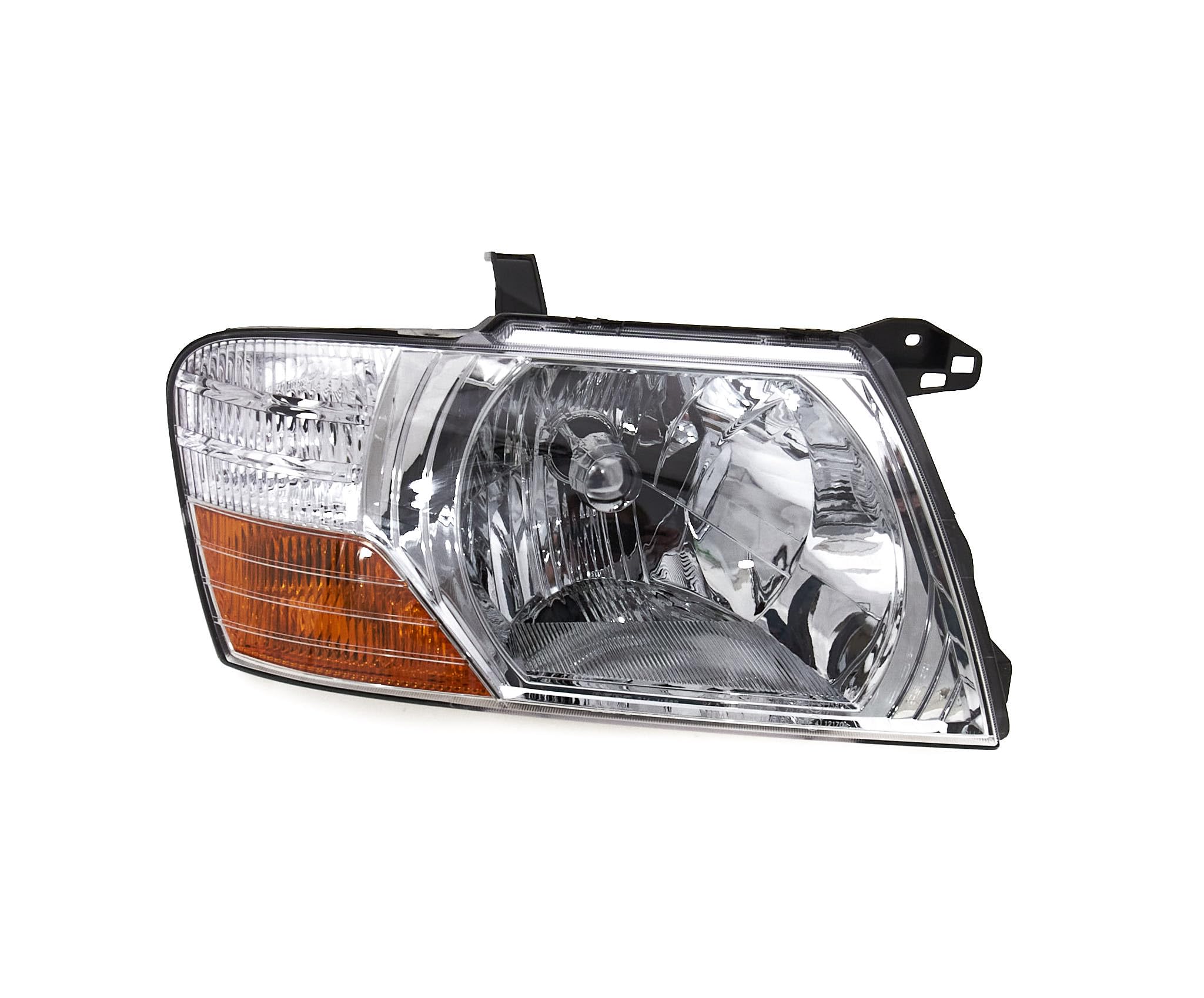 auto Fari anteriori Destra MN133752 compatibile per MITSUBISHI PAJERO V60/V70 2003-2006, senza motore, elettrica, color argento, H4, ECE