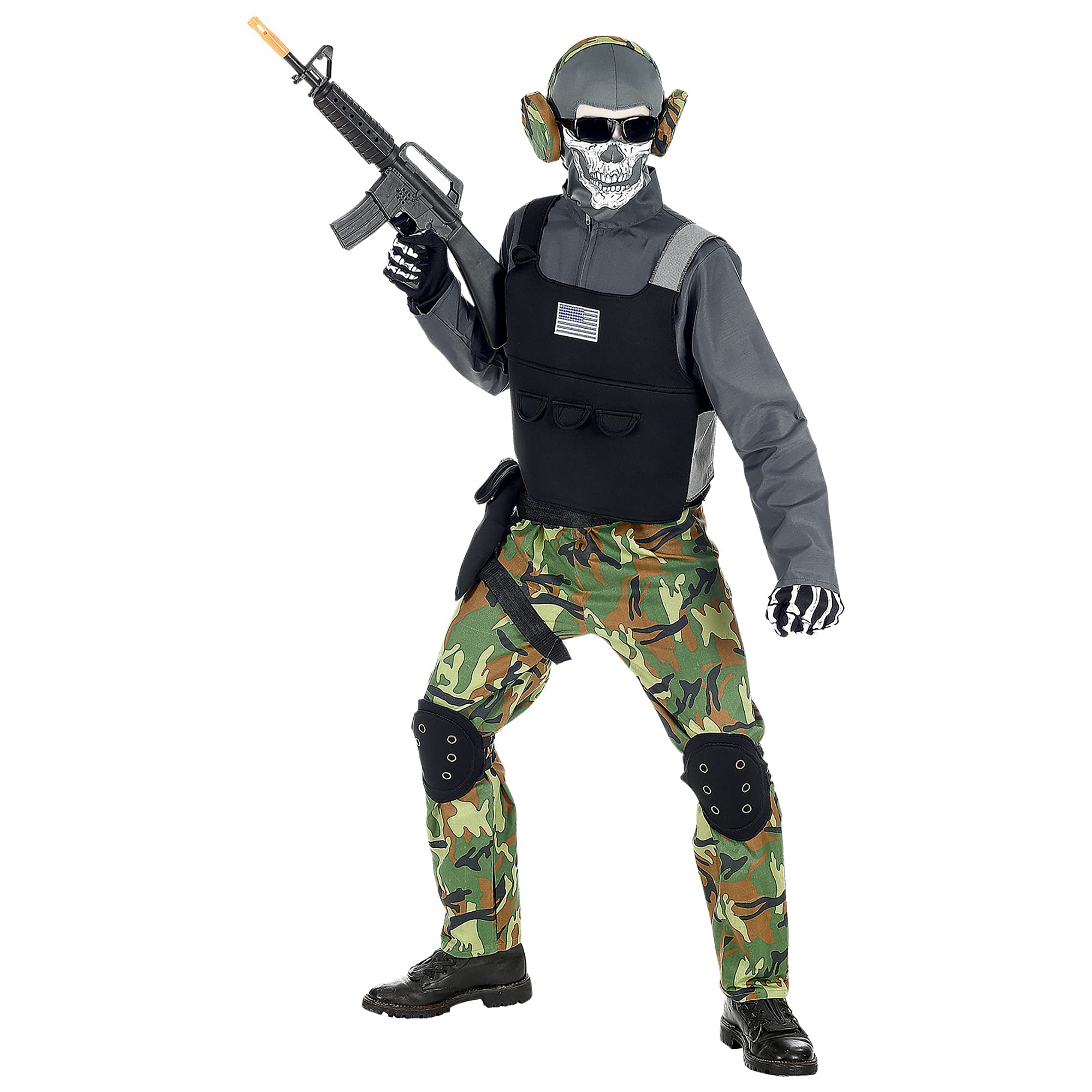W WIDMANN MILANO Party Fashion - Costume da forze speciali per bambini | Completo militare con accessori per Carnevale, feste a tema e travestimenti da soldato