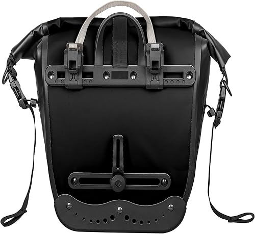 Miniatura 4 de Alforja impermeable para bicicleta, bolsa de sillín de 25 litros para soporte trasero de bicicleta, bolsa de bicicleta para comestibles, computadora