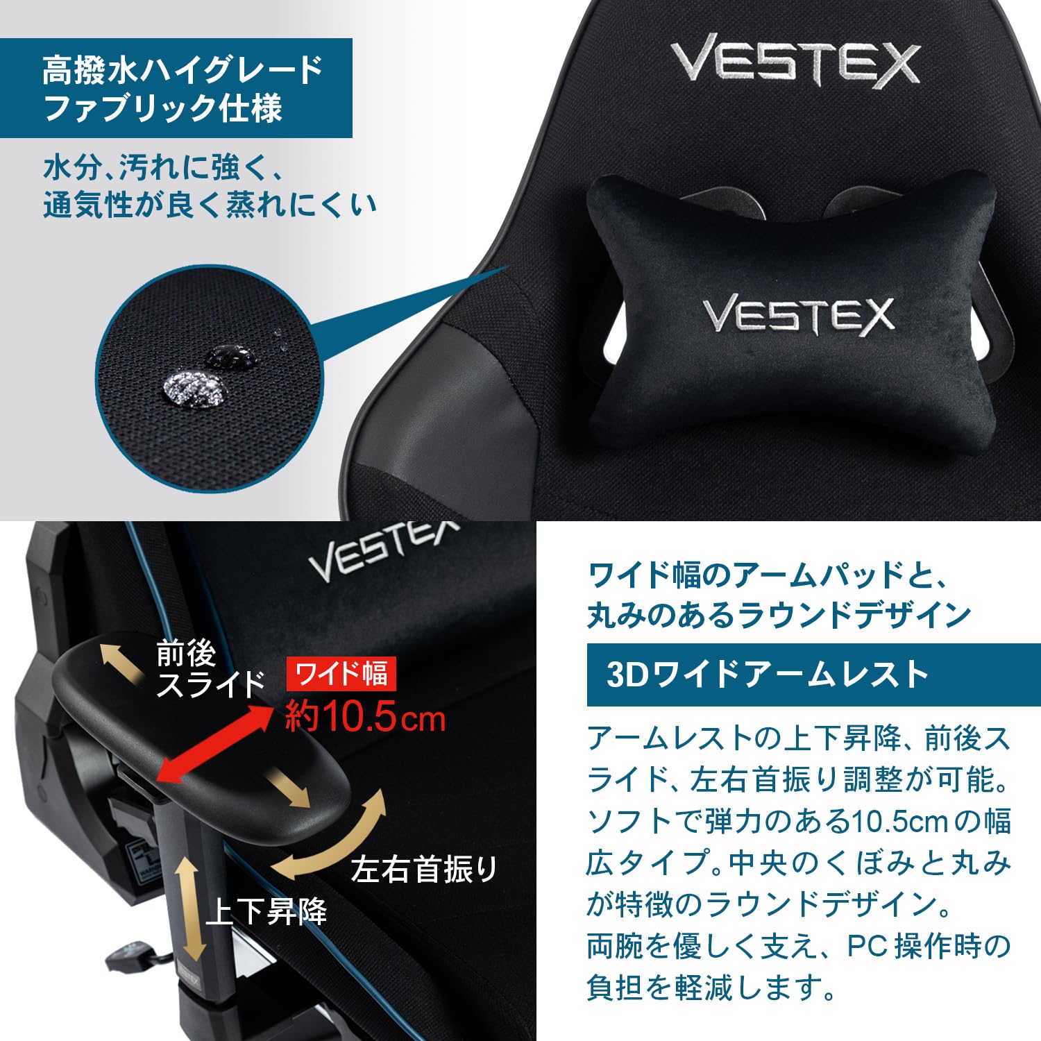 Amazon.co.jp: VESTEX(ベステックス) S2シリーズ ゲーミングチェア 