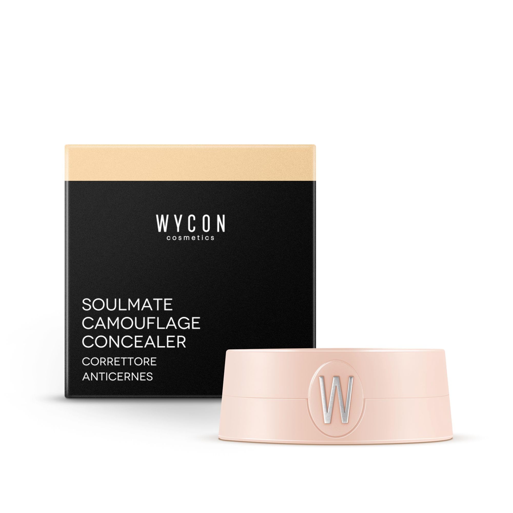 WYCON Cosmetics SOULMATE CAMOUFLAGE korektor w płynie, kryjący, średnio wysokie krycie, przeciwutleniacz, wzbogacony witaminą E i naturalnymi olejkami - 02 ligh sand