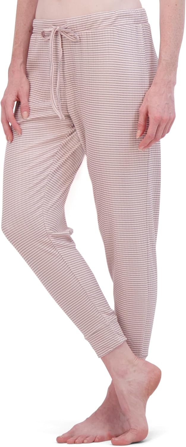 TAHARI Soft Cozy Pajamas for Women, Jogger Pajama Pants for Women