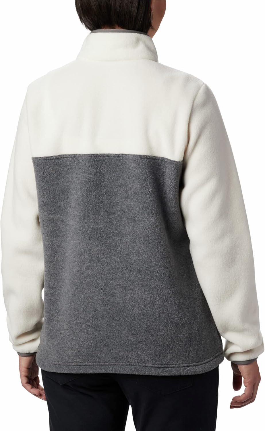 Columbia Women's Benton Springs Half Snap Pullover Medium City Grey Heather/Chalk