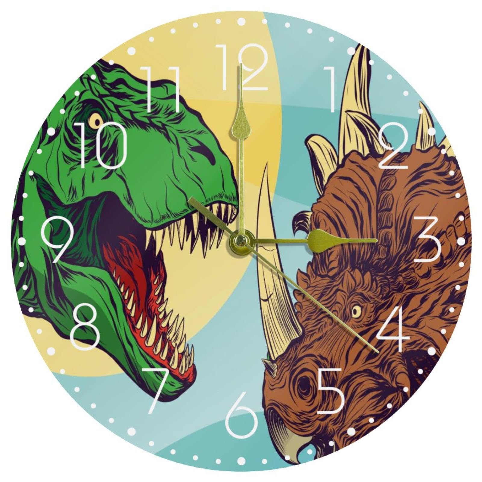 Horloge murale silencieuse 25,4 cm : pendule à pile pour bureau et chambre