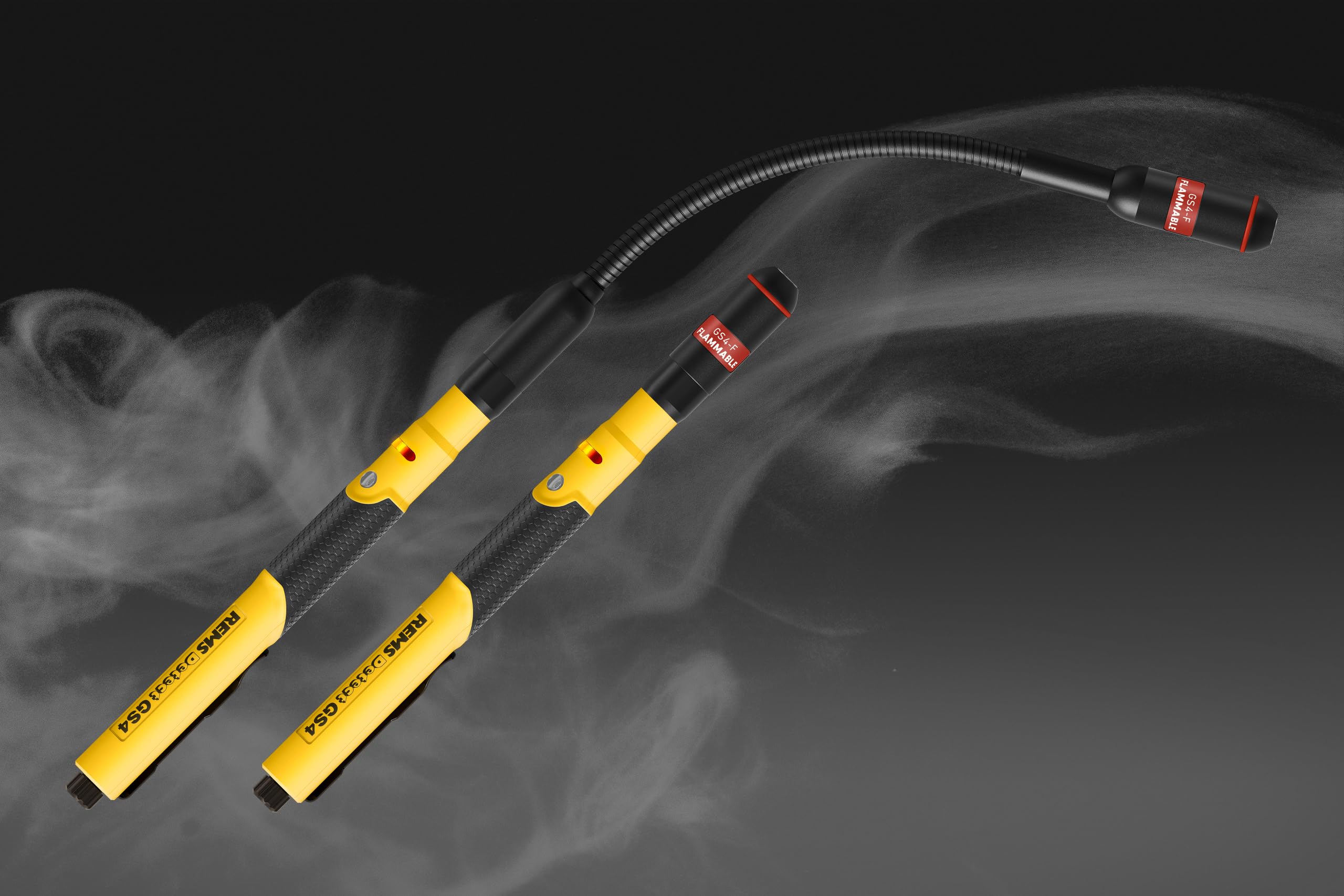 REMS Detect GS4 Kit F (Détecteur de fuite électronique, temps de réponse, fréquence LED & son, localisation des gaz inflammables, pour les endroits difficiles d'accès) 611095 R