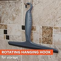 Vista 2 de Full Circle Clean Ocean Escobilla de Goma - Ducha, Vidrio, Ventana, Azulejo, Parabrisas - Acabado Sin Rayas