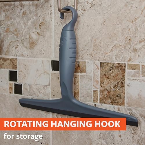 Miniatura 15 de Full Circle Wipe Out - Escobilla de ducha giratoria con gancho para colgar, color blanco, 2 piezas