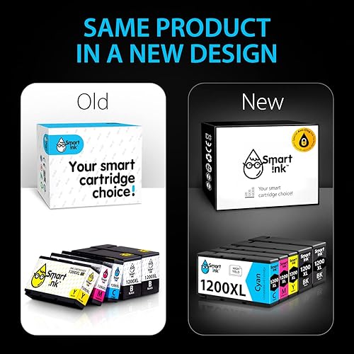 Miniatura 7 de Smart Ink Cartucho de tinta de repuesto compatible para impresoras Canon 1200 XL PGI 1200XL para usar con impresoras MB2720 MB2020 MB2320 MB2120