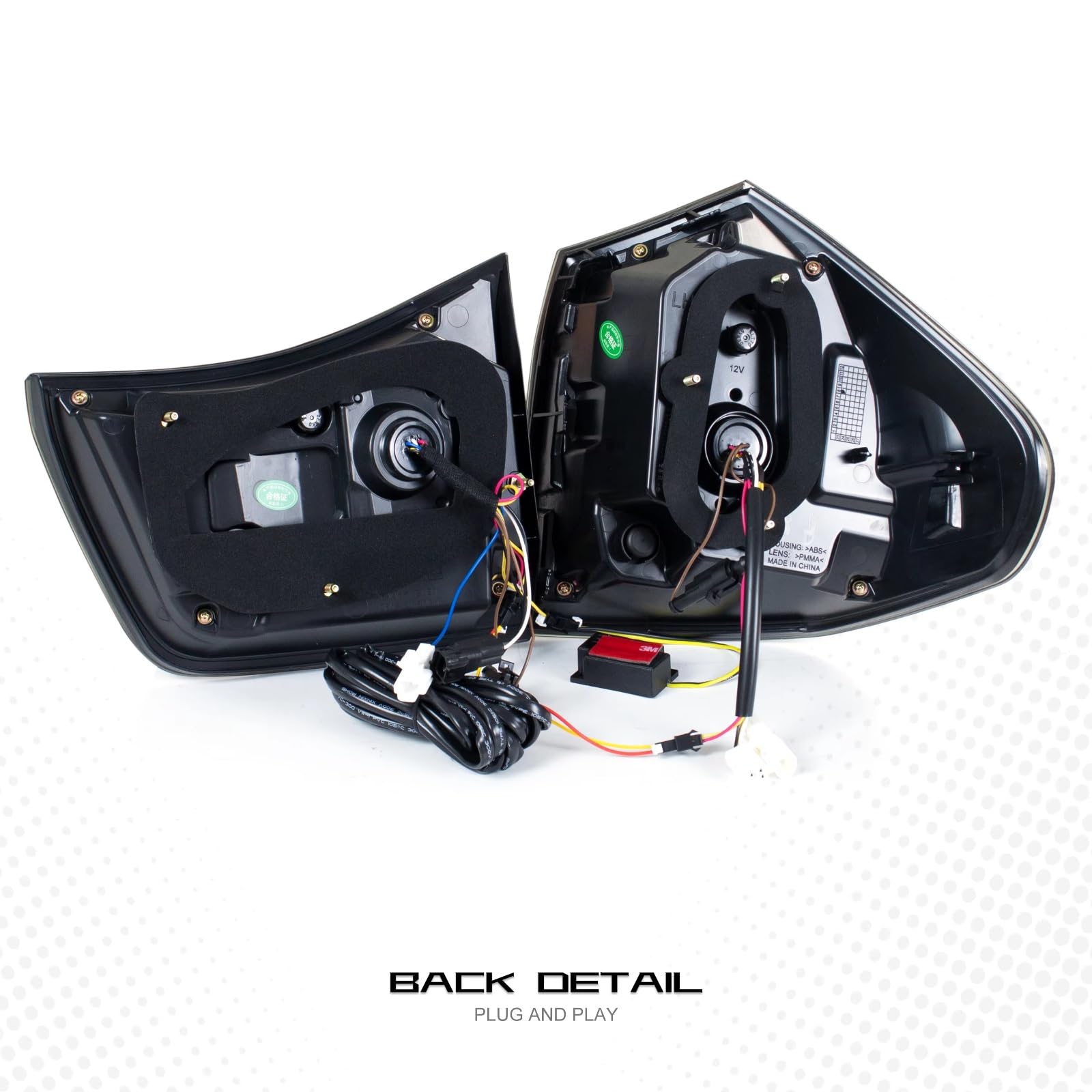 Compatible Con Lexus Para RX350 Para RX330 Para RX400h 2004-2009 Conjunto Lámparas Traseras Señal Giro Dinámica De Animación De Arranque De Coche luces advertencia traseras