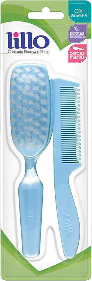 Lillo Conjunto Escova E Pente - Azul