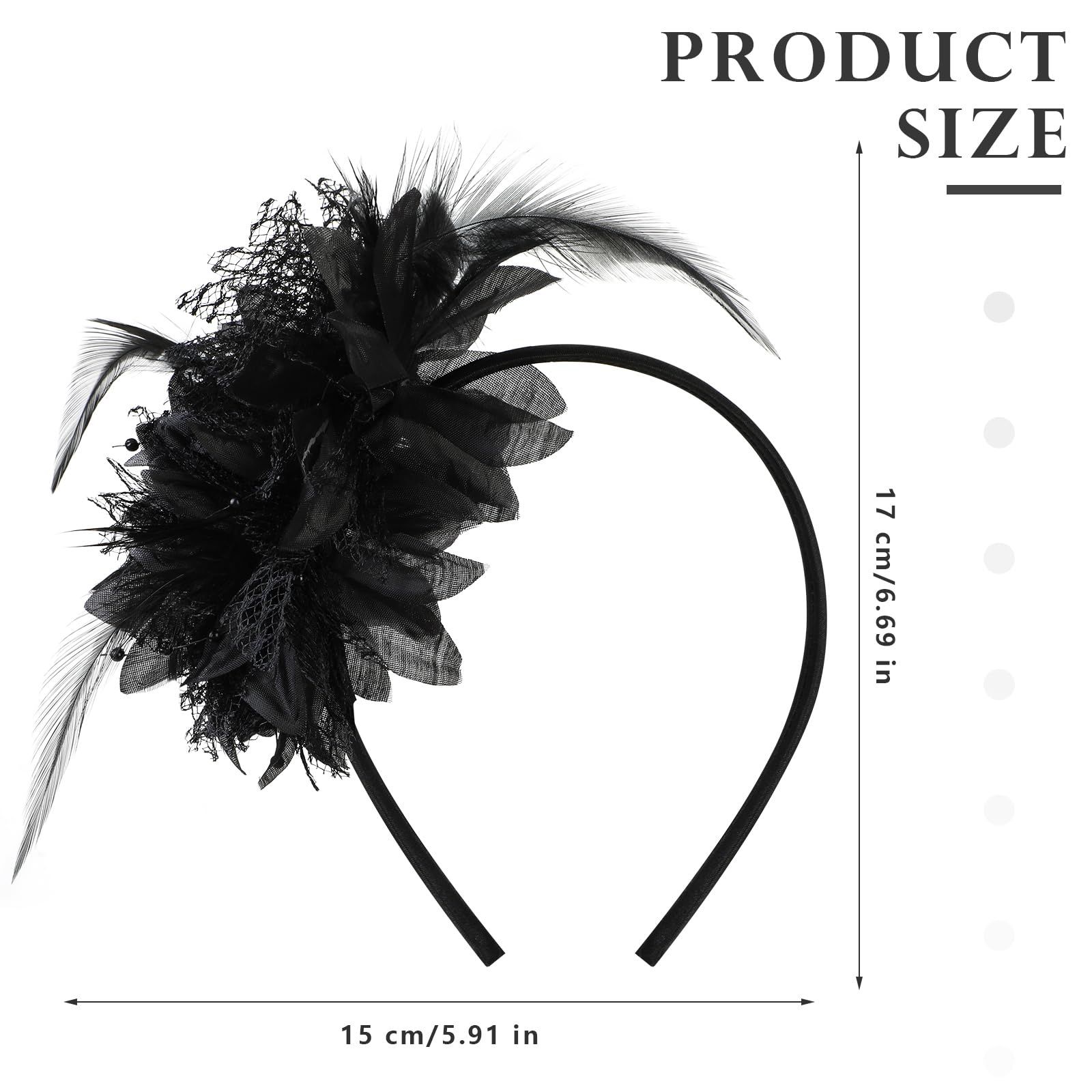 Copricapo di Piume Flapper Anni '20, Fermaglio per Capelli per Cappello da Tea Party con Piume da Donna, Fascia per Capelli da Sposa Cappello Derby da Cocktail Matrimonio (Blue